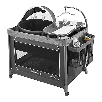 1-Second Setup 3-in-1 Playard for Babies - Heavy-Duty Steel