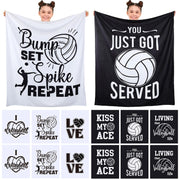 12 Pcs Volleyball Blanket 60" x 50", Volleyball Gifts for Boys Teens Kids Coach Volleyball