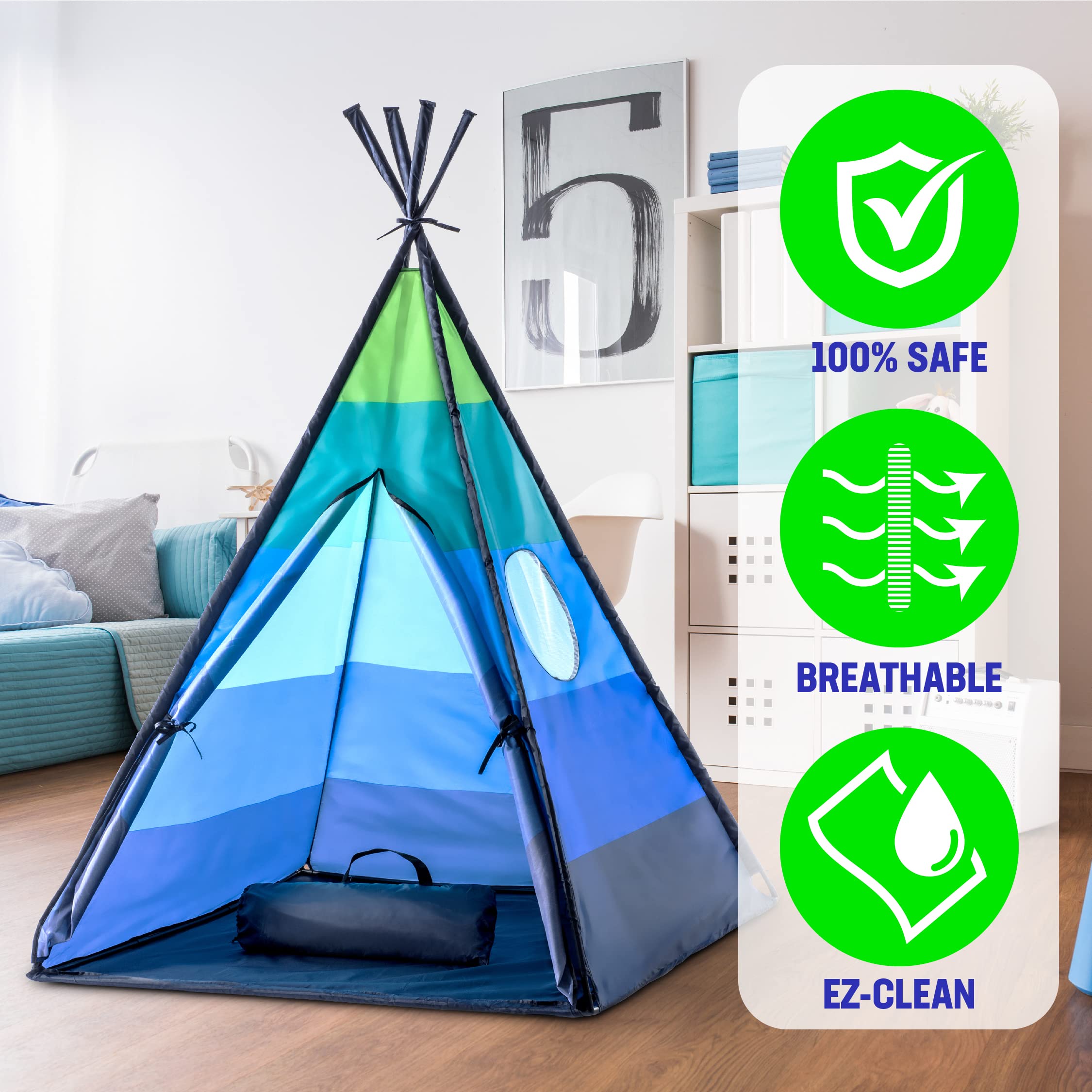 Kids Indoor Teepee Play Tent