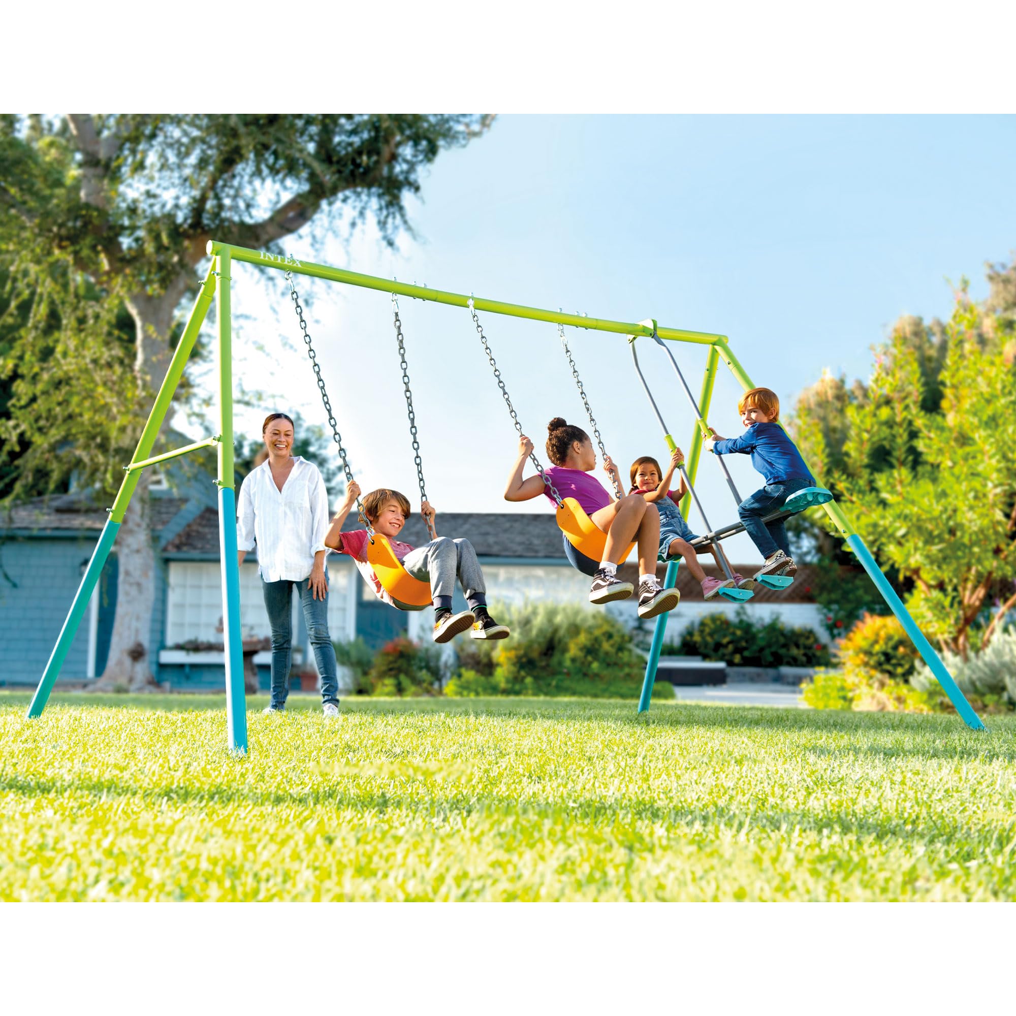 Heavy Duty Backyard Feature Swing Set