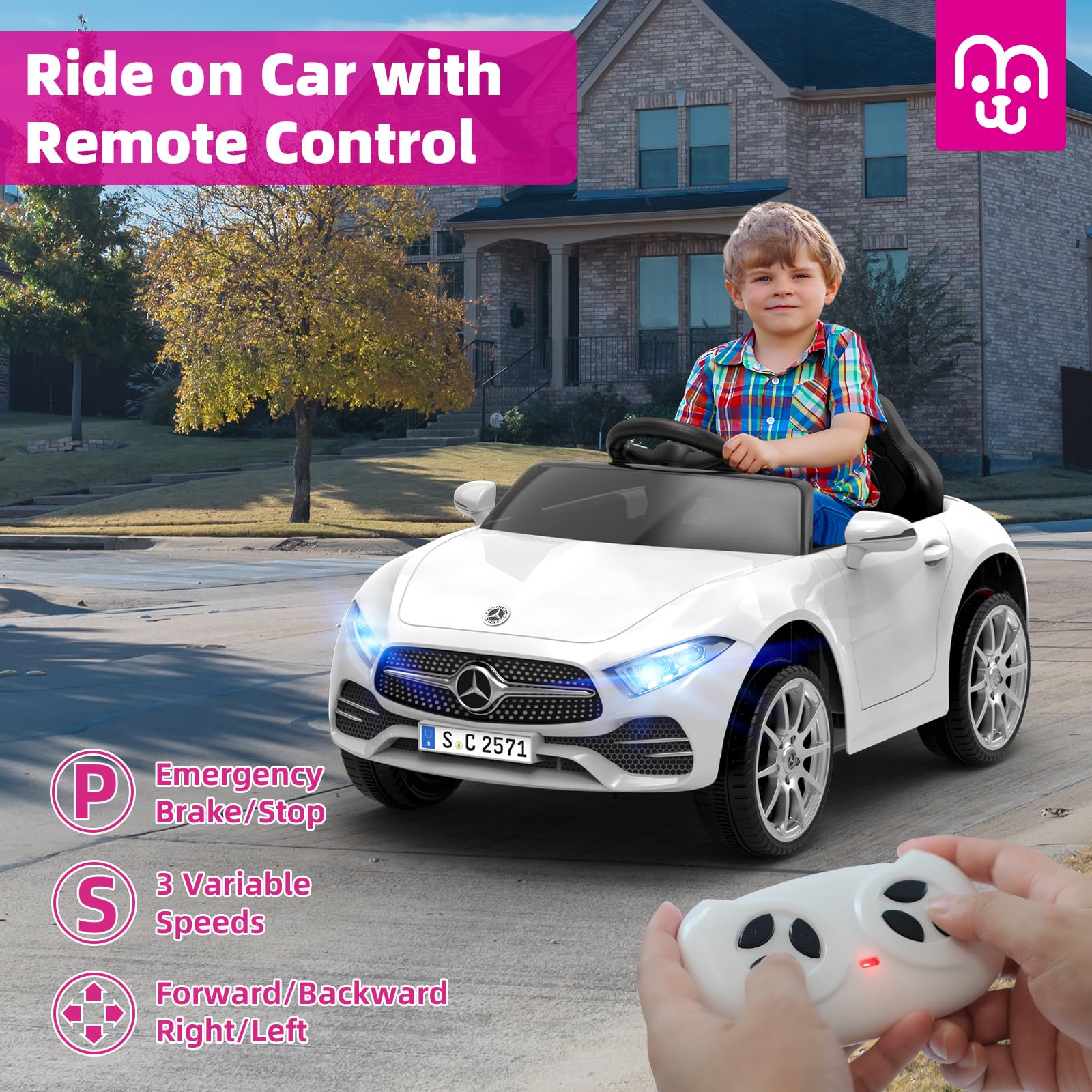 12V Electric Ride-On Car with Remote Control