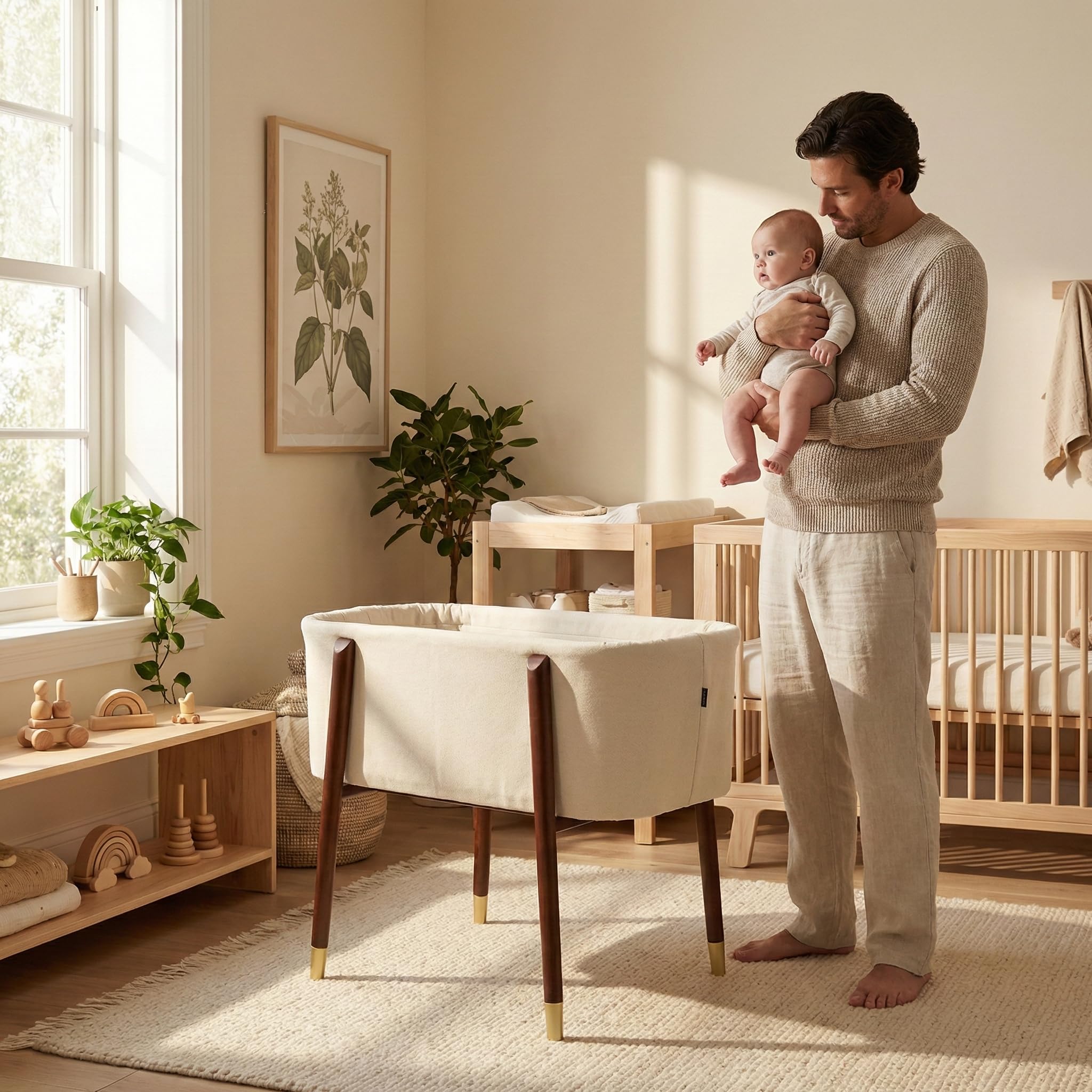 Portable Baby Bassinet with Extra Deep Walls