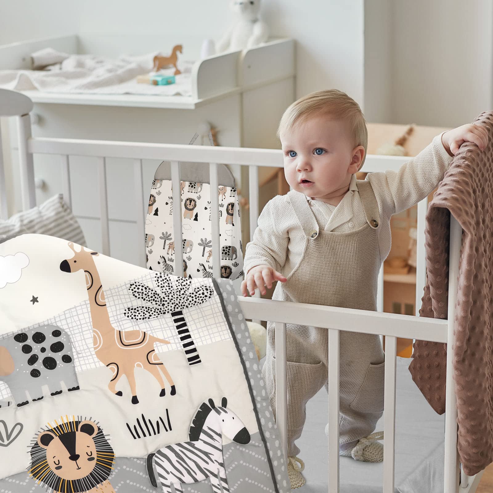 Woodland Animal Crib Bedding Set - 4 Piece