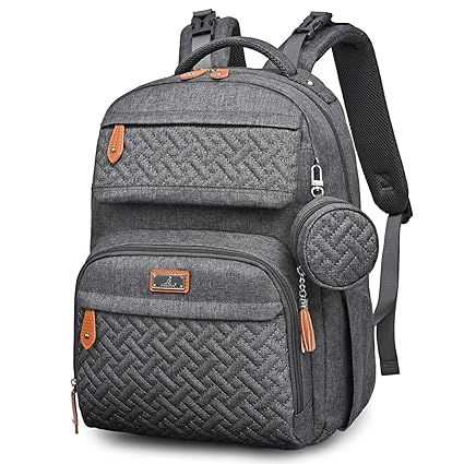 Diaper Bag Backpack, Travel Backpack with Changing Pad