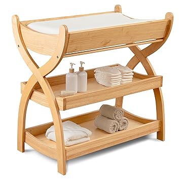 Baby Changing Table - Sturdy Wood Construction