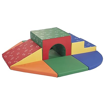 SoftZone Lincoln Tunnel Climber, Toddler Playset, Contemporary, 9-Piece