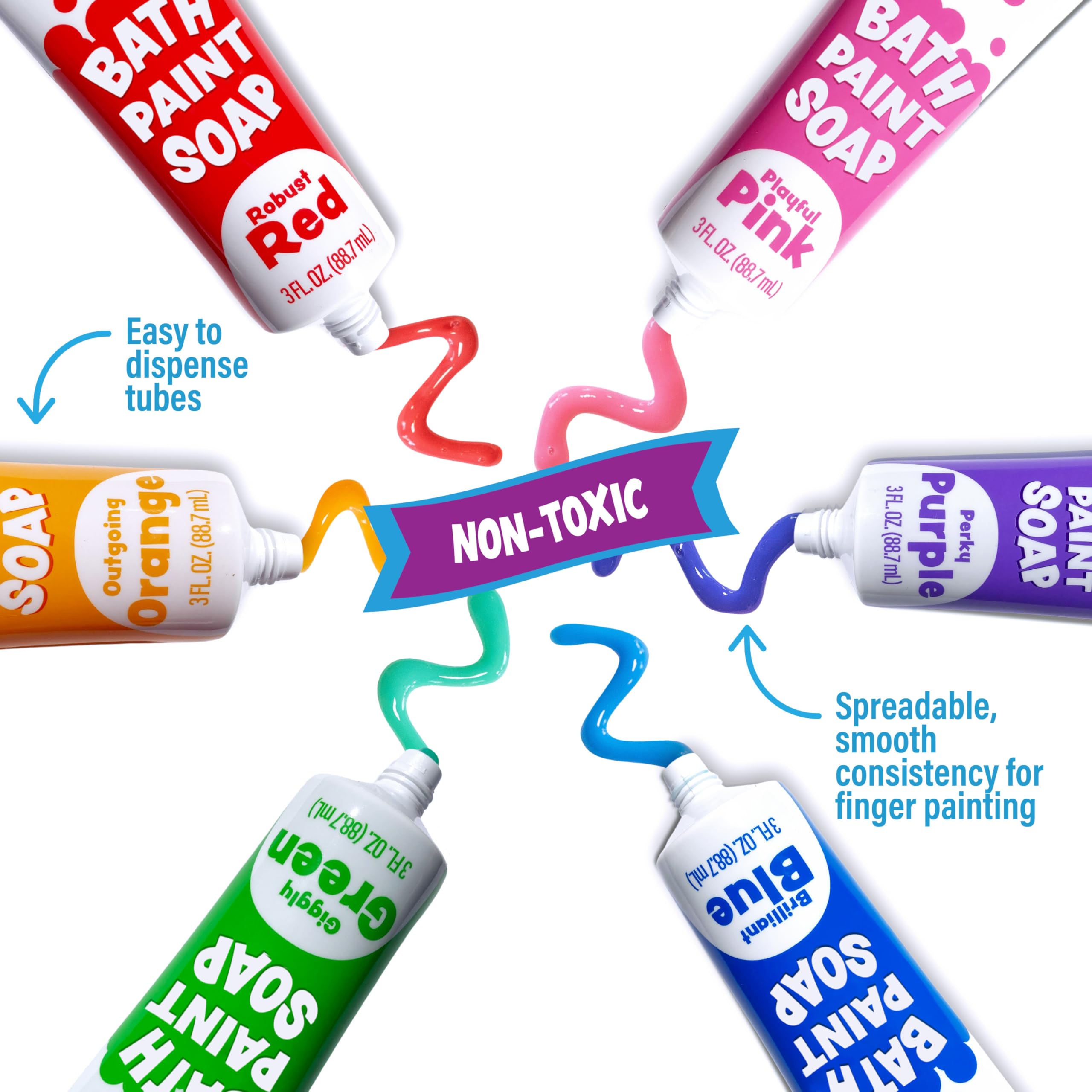Bath Paint Soap, 36 Pack | Non-Toxic, Washable Bath Paint
