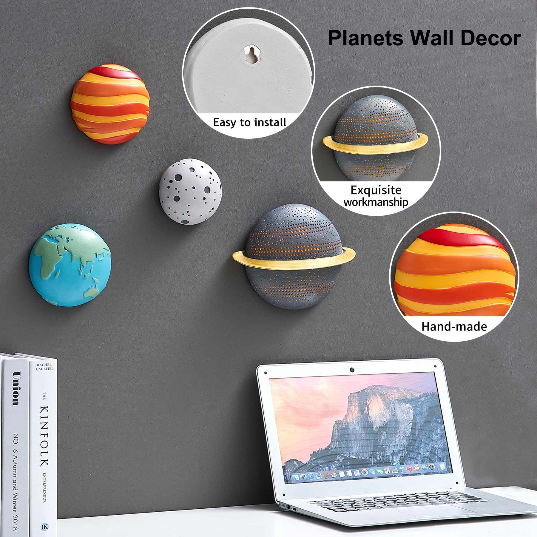 Outer Space Planets 3D Wall Decor Set