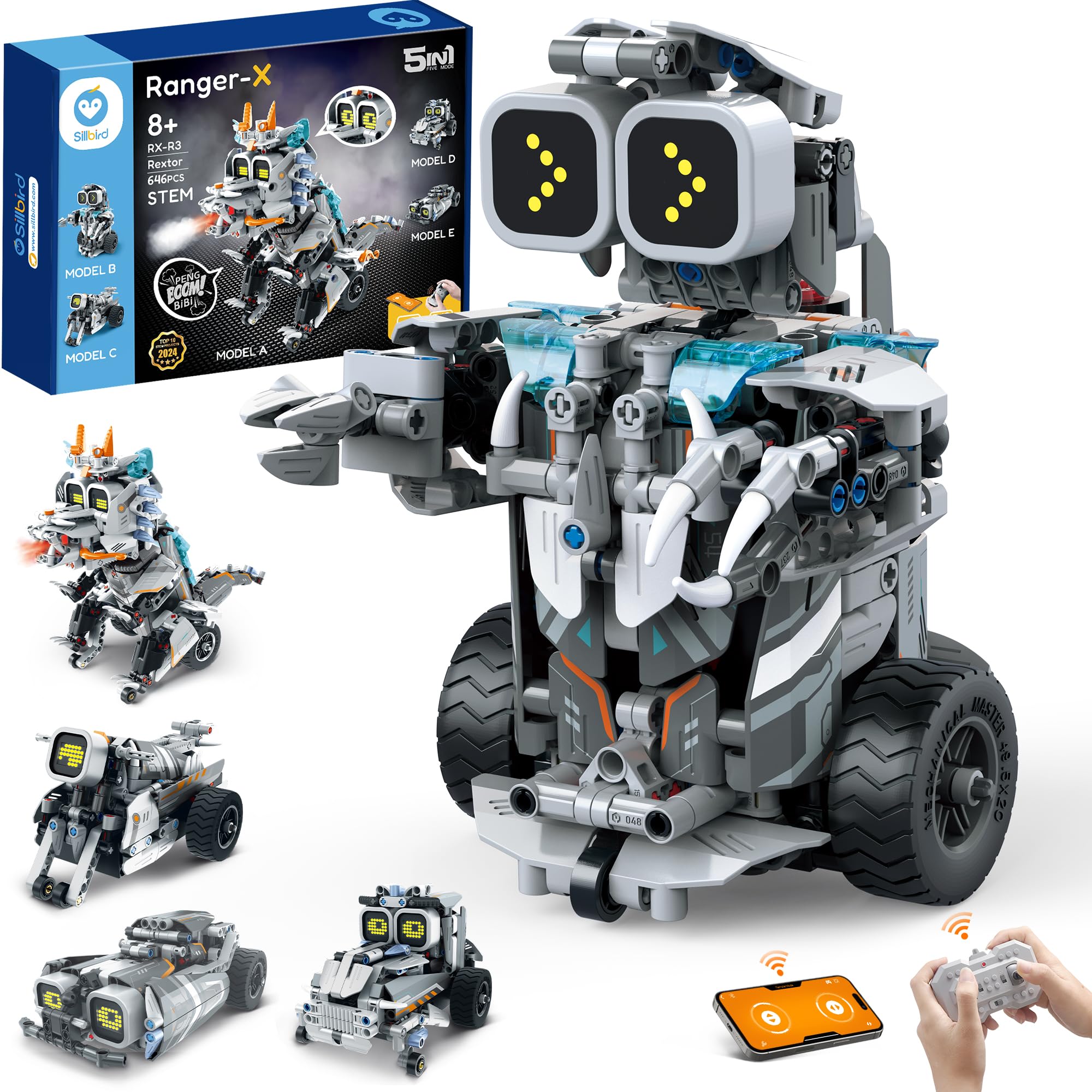 Building Robot Dinosaur Kit with Remote Control Christmas Stem Gifts