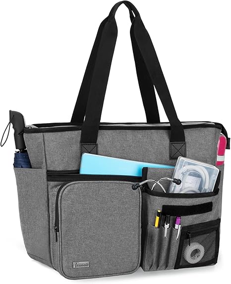 Nurse Tote Bag for Work with Padded 15.6” Laptop Sleeve, Nurse Bag