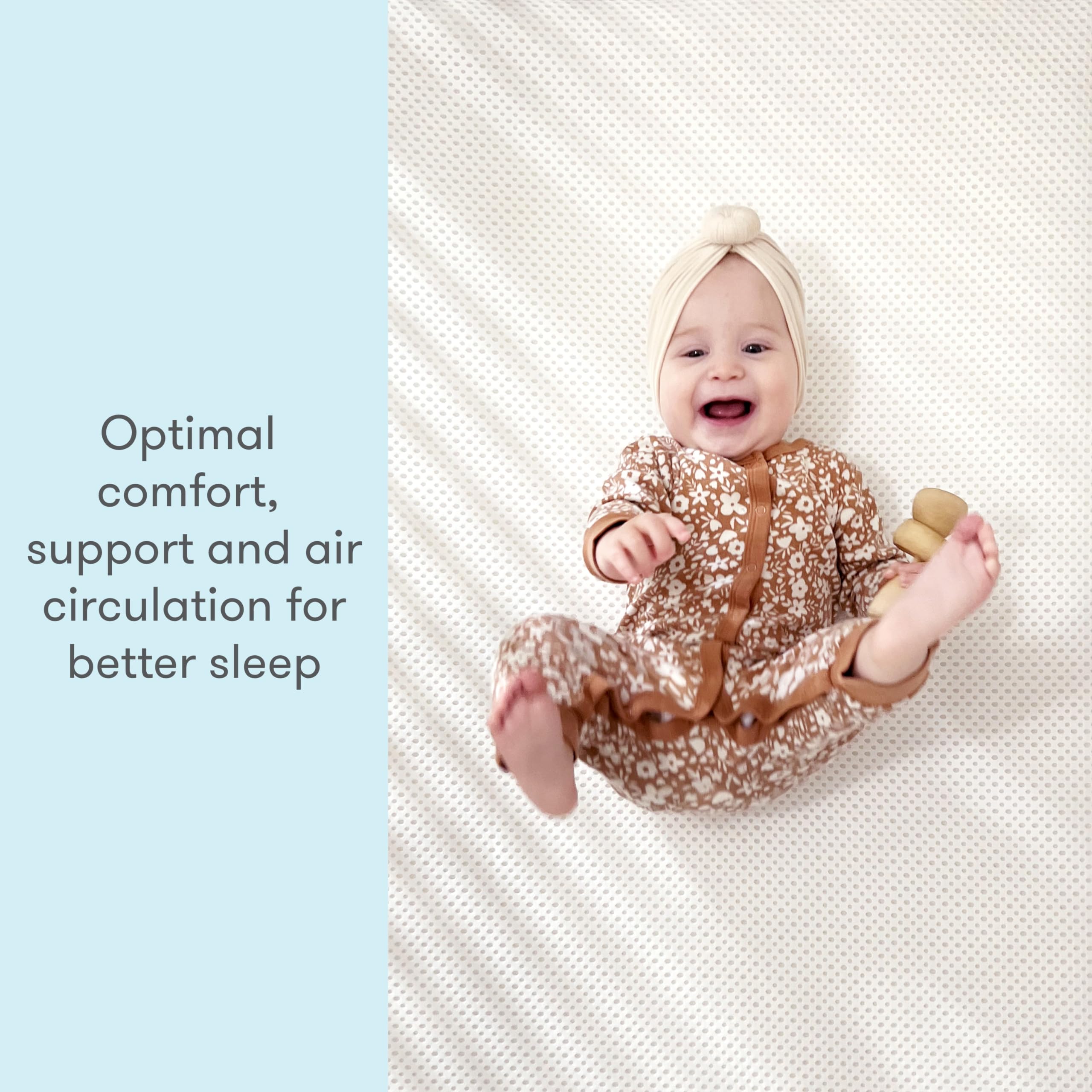 Breathable Washable Crib Mattress with Firm Support