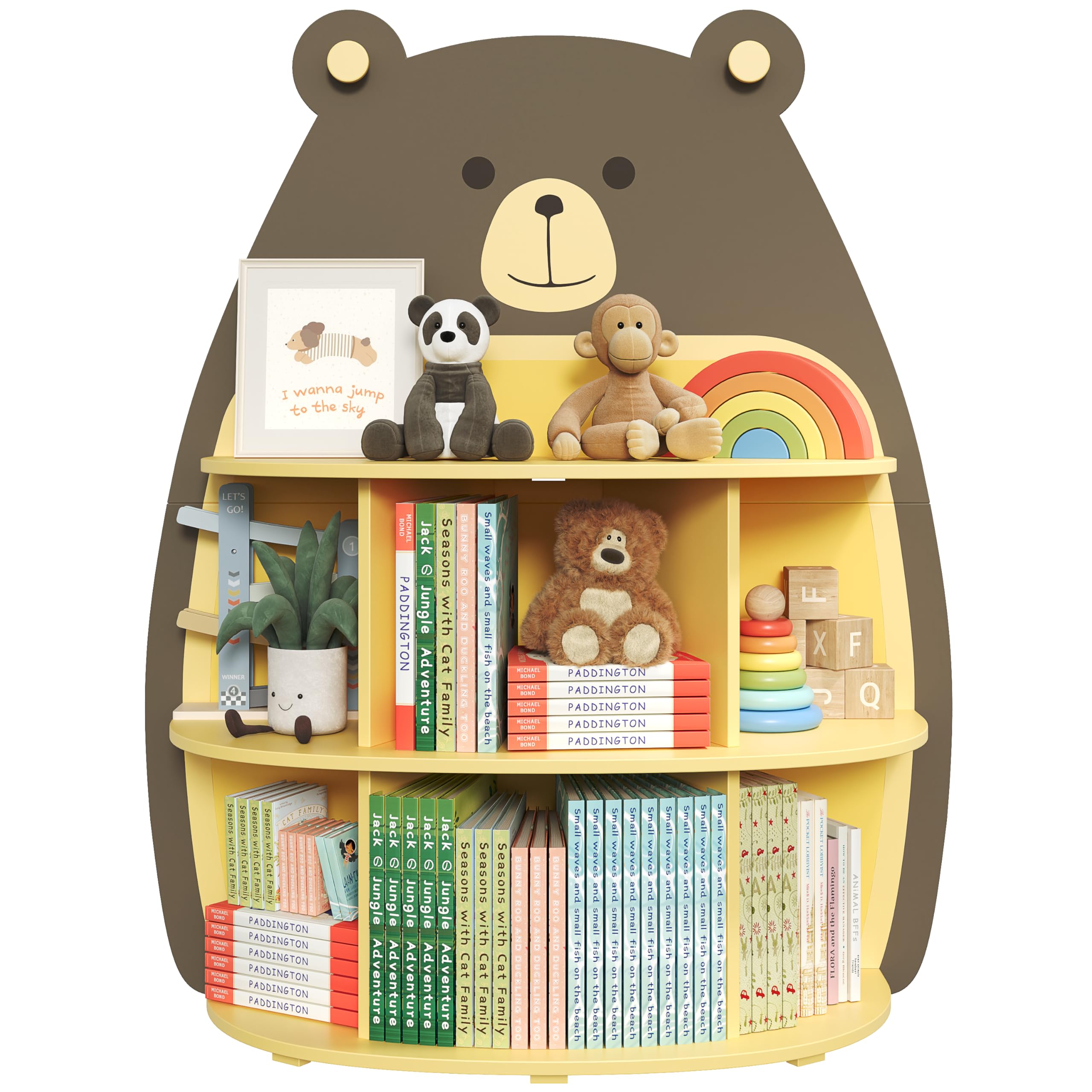 Bookshelf and Toy Storage, Toddler Bookshelf