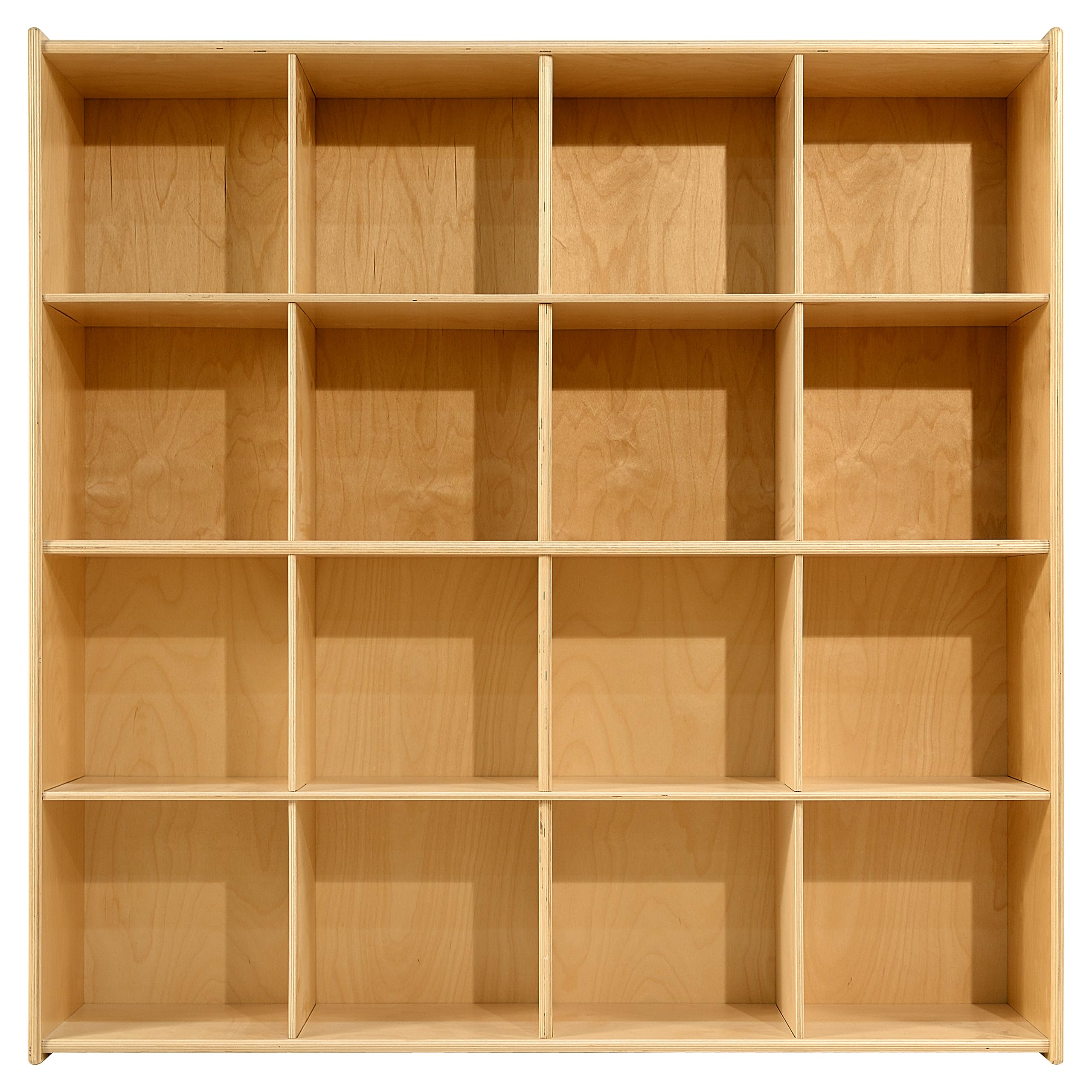 Contender Kids 16 Cubby Storage Horizontal Cube Shelf, School Locker Shelving Locker Storage Cabinet, Bookcase for Kids Room Montessori Shelves Bookcase Fully Assembled