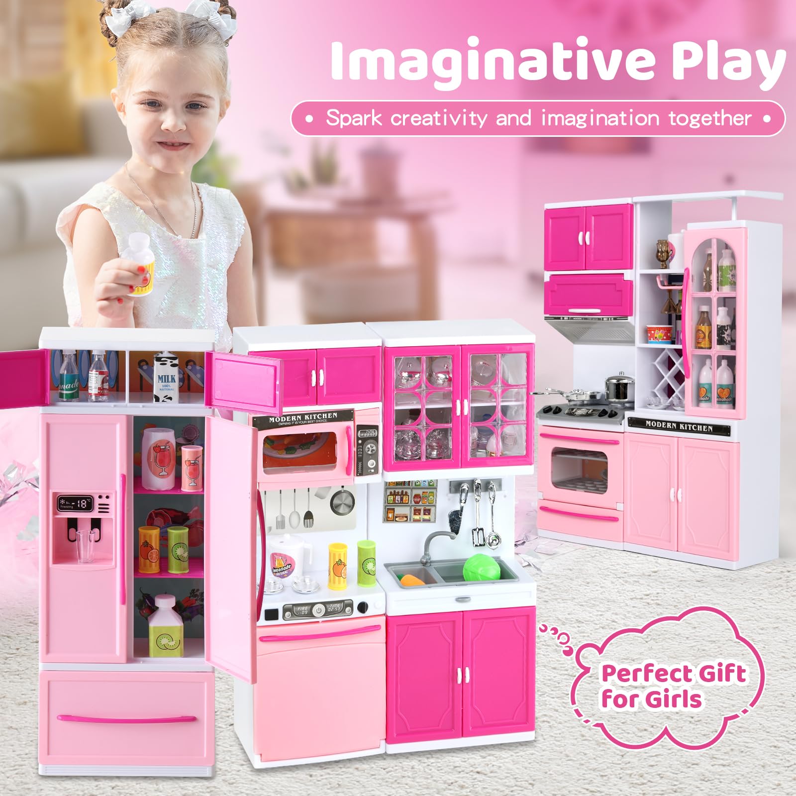 Mini Kitchen Playset with Lights and Sounds