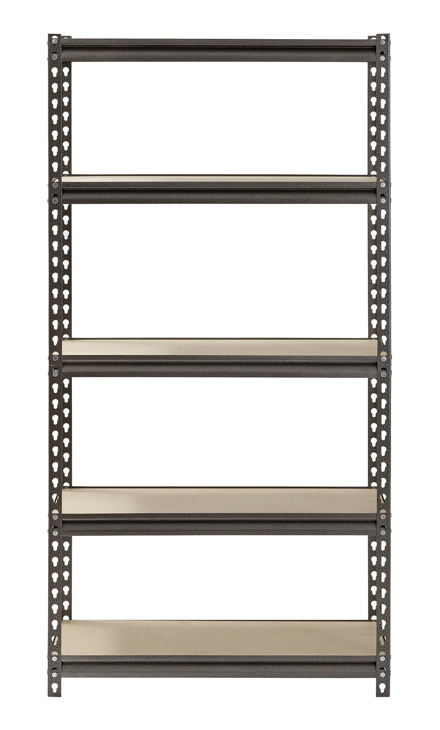 UR301260PB5P-SV Silver Vein Steel Storage Rack, 5 Adjustable Shelves