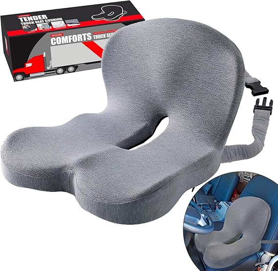 Seat Cushion for Truck Driver, Memory Foam Truck Seat Cushion