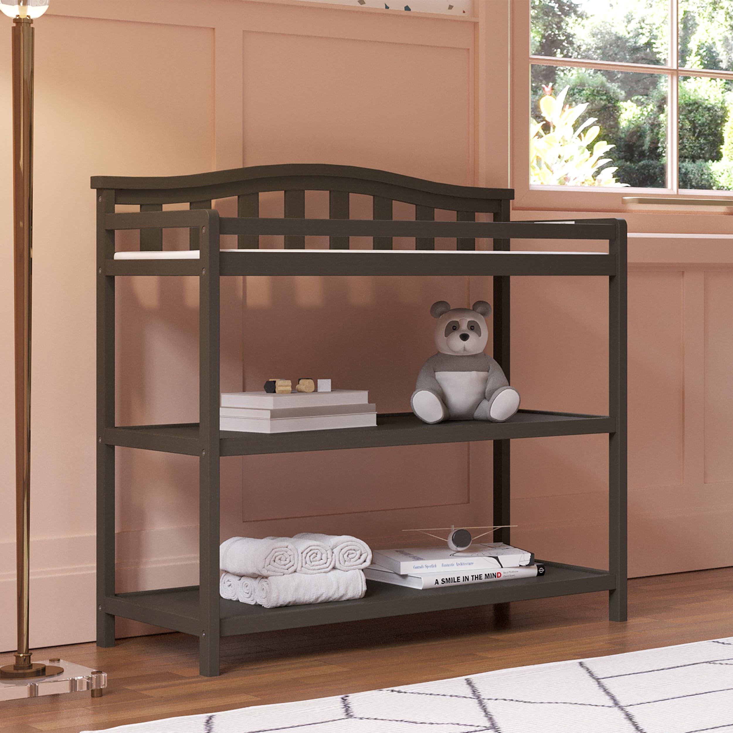 Hampton Arch Top 3-Piece Nursery Set with Convertible Crib