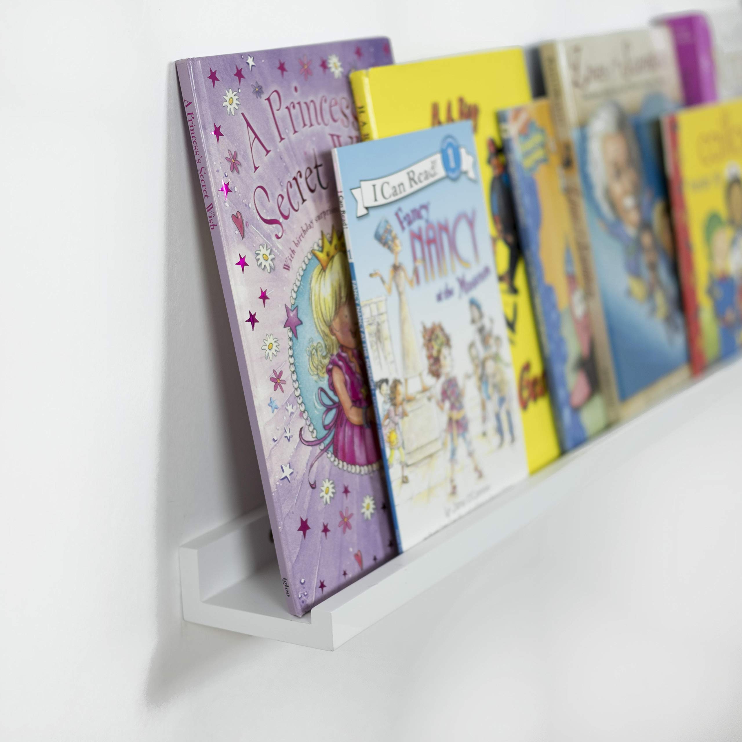 Denver White Floating Shelves for Kids Room Decor