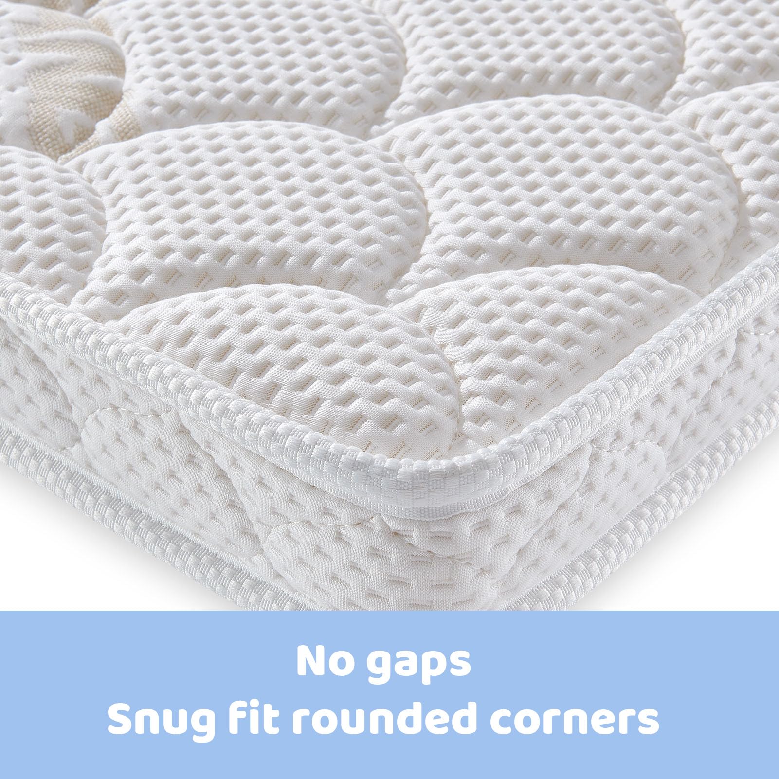 Mini Crib Mattress Dual Sided Firm Support Breathable Foam