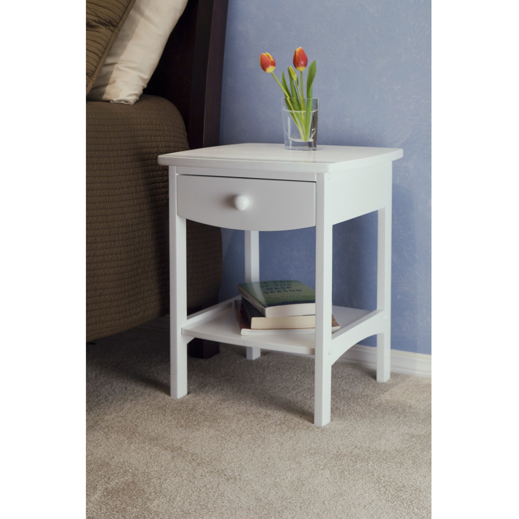 Claire Accent Table, FURNITURE, White