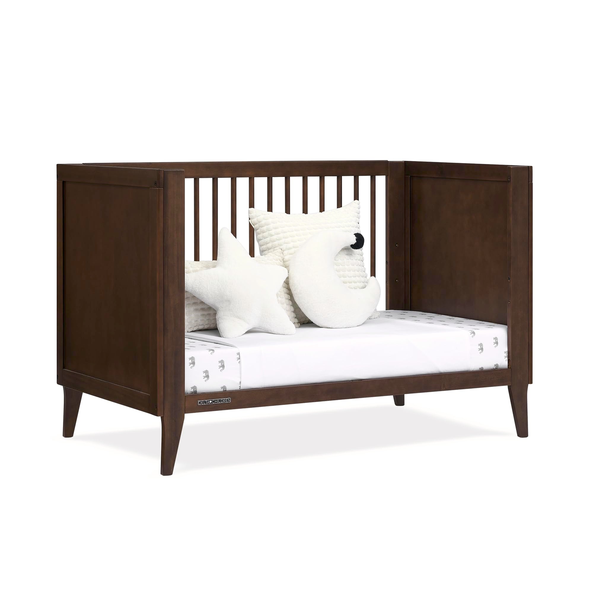 Children Ollie 4-in-1 Convertible Crib - Greenguard Gold Certified, Walnut Espresso