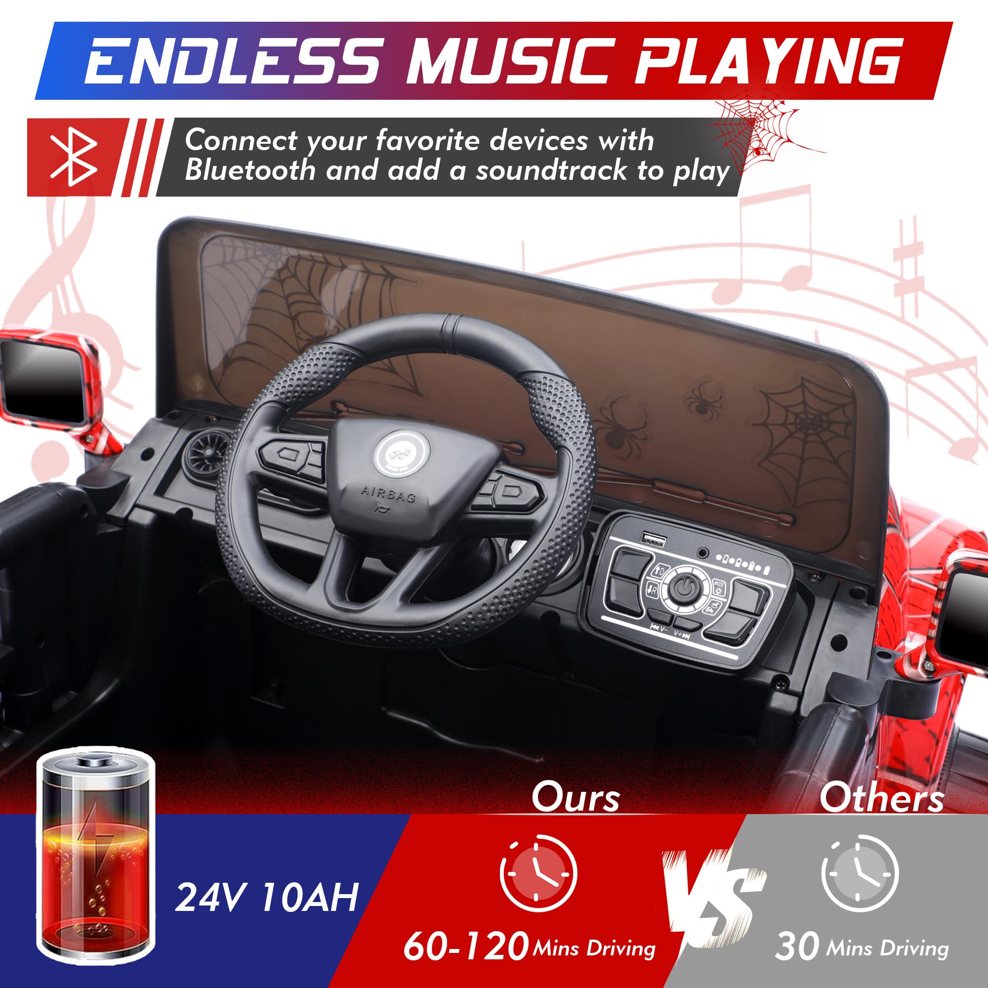 24V Kids Electric Ride-On Truck with Remote Control