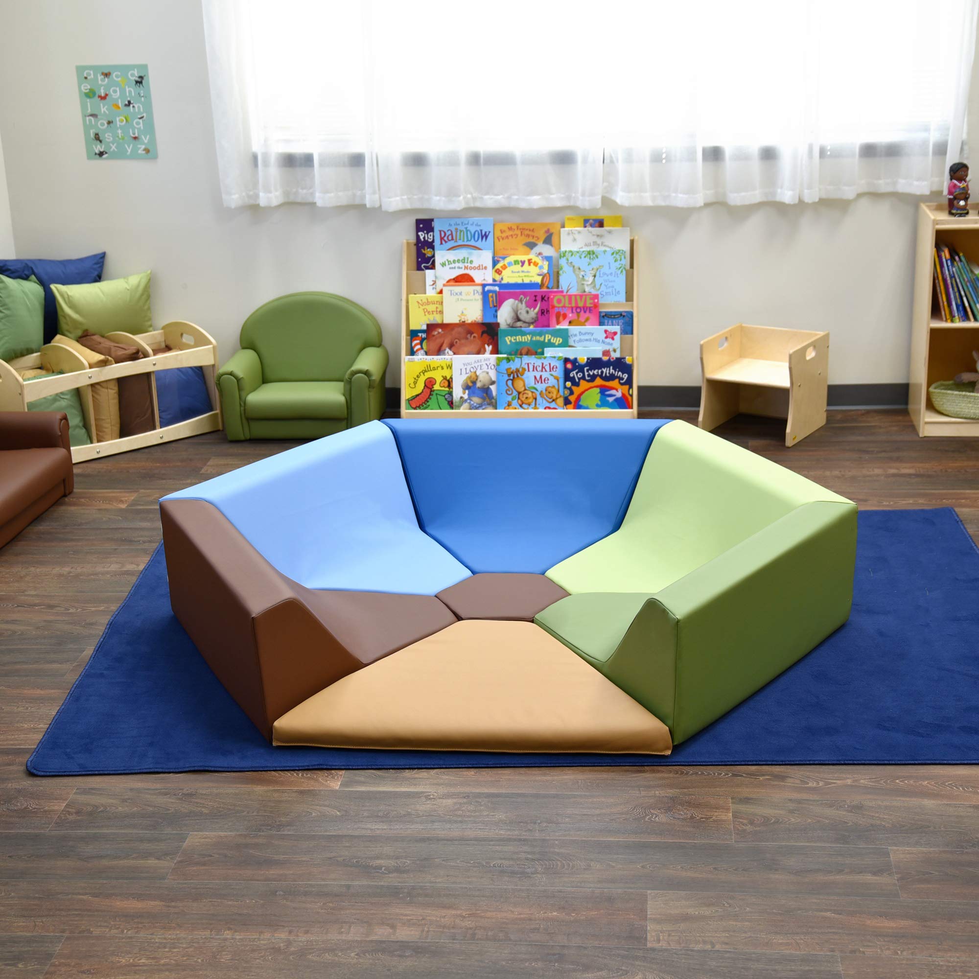 Woodland Hollow Kids Reading Nook, Toddler Modular Couch