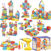 Montessori Electric Gear Building Blocks Toys, Kids Tool Set - 234 Pcs Design