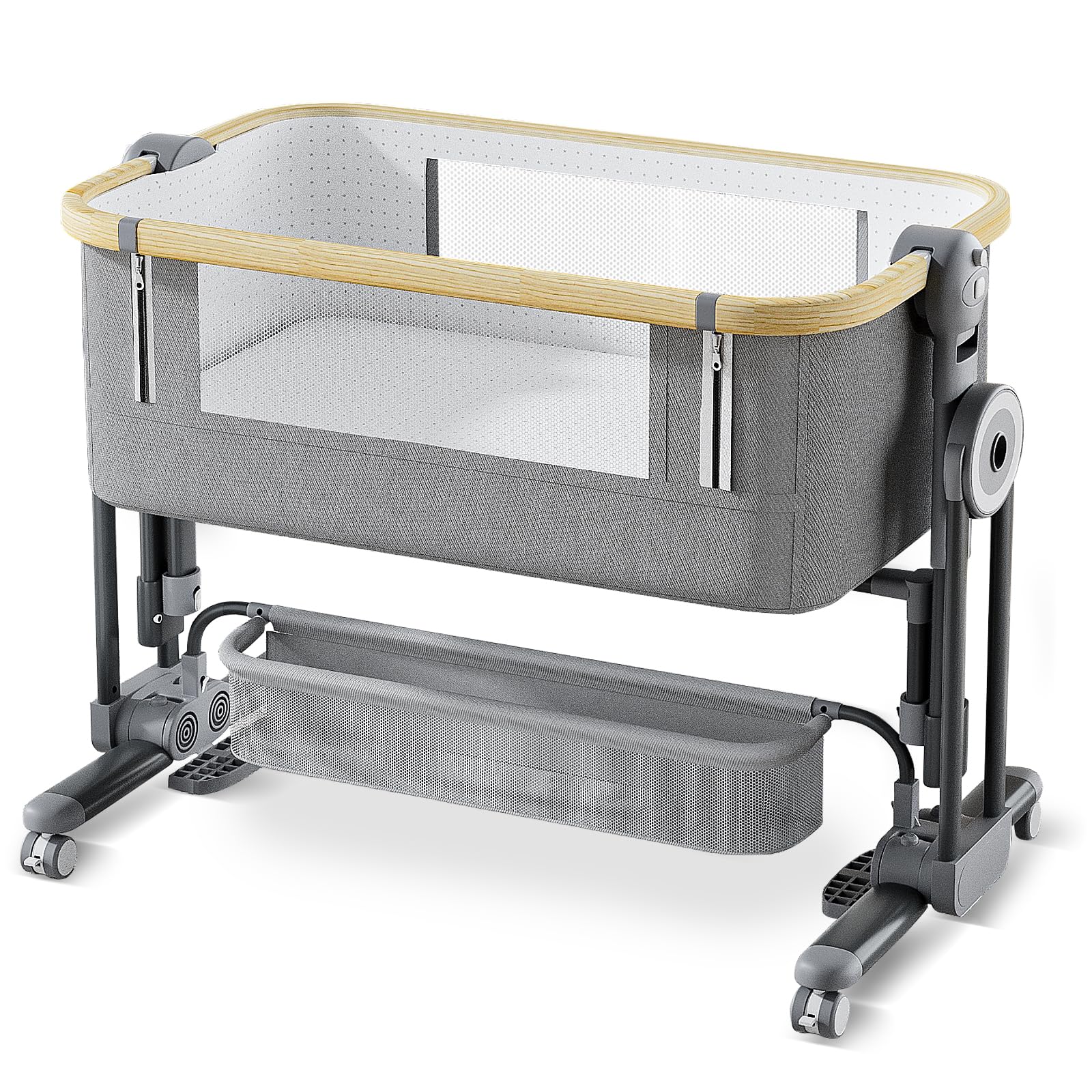 4-in-1 Rocking Bassinet with Adjustable Height