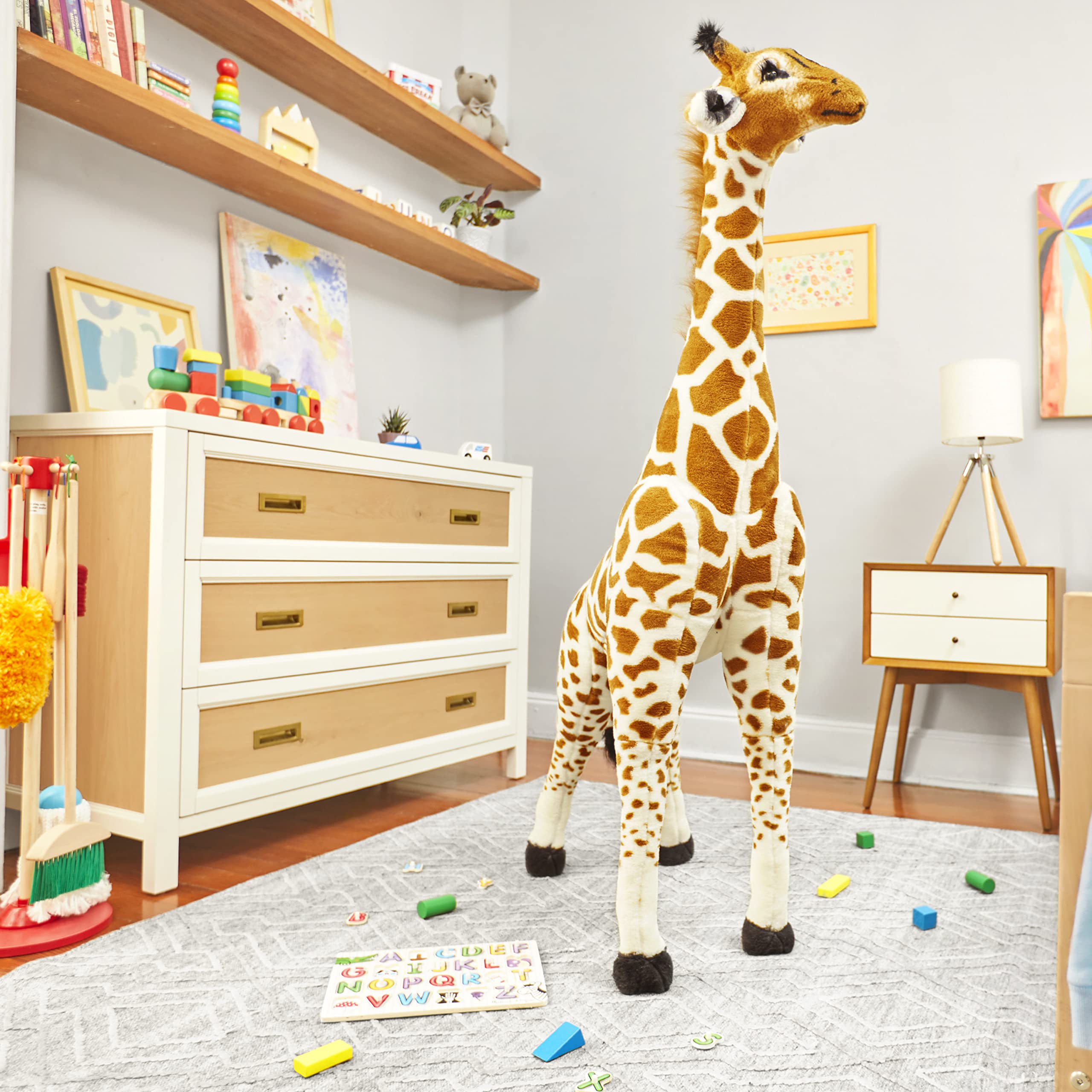 Giant Giraffe - Lifelike Stuffed Animal (Over 4 feet Tall)