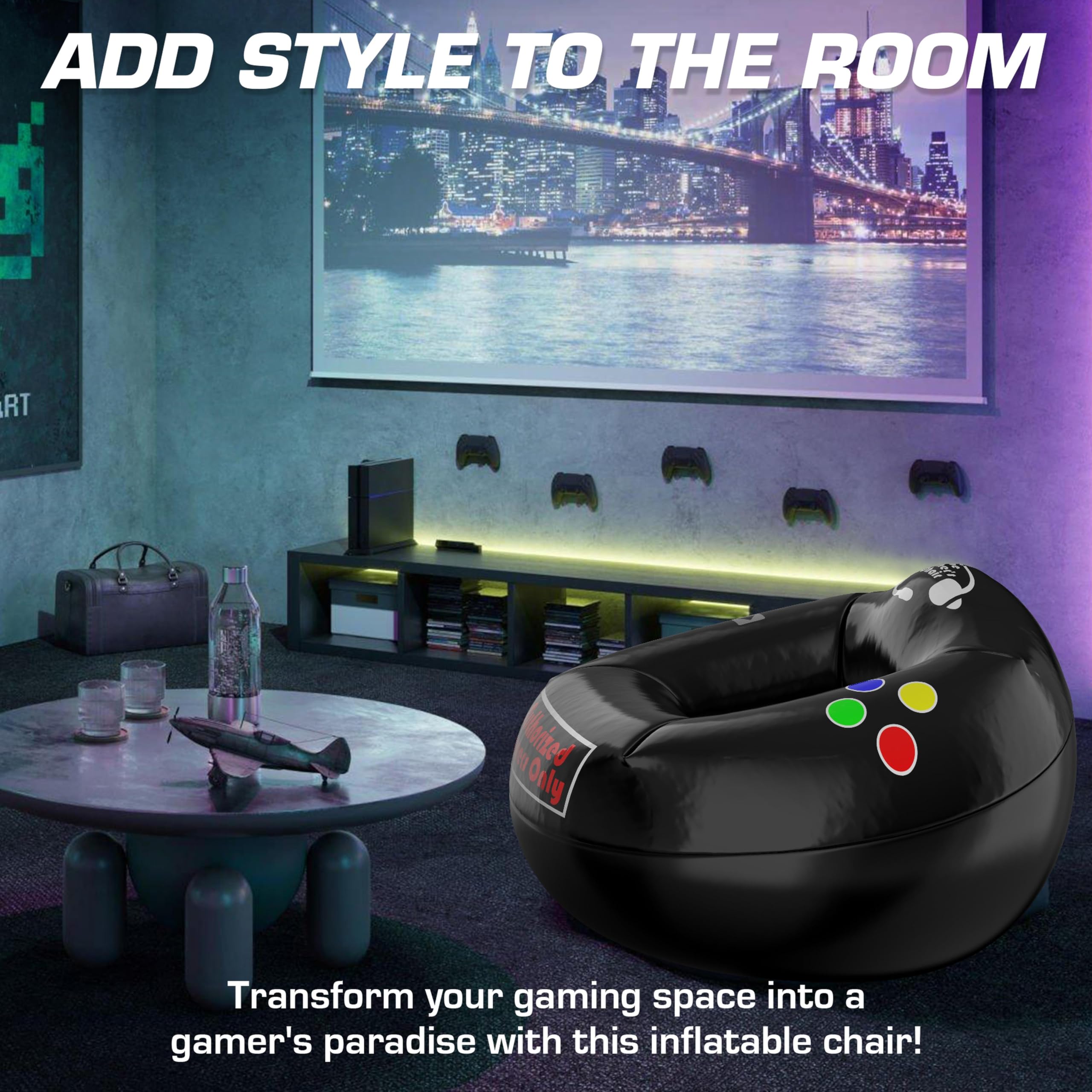 Inflatable Gaming Chair for Kids 8-12
