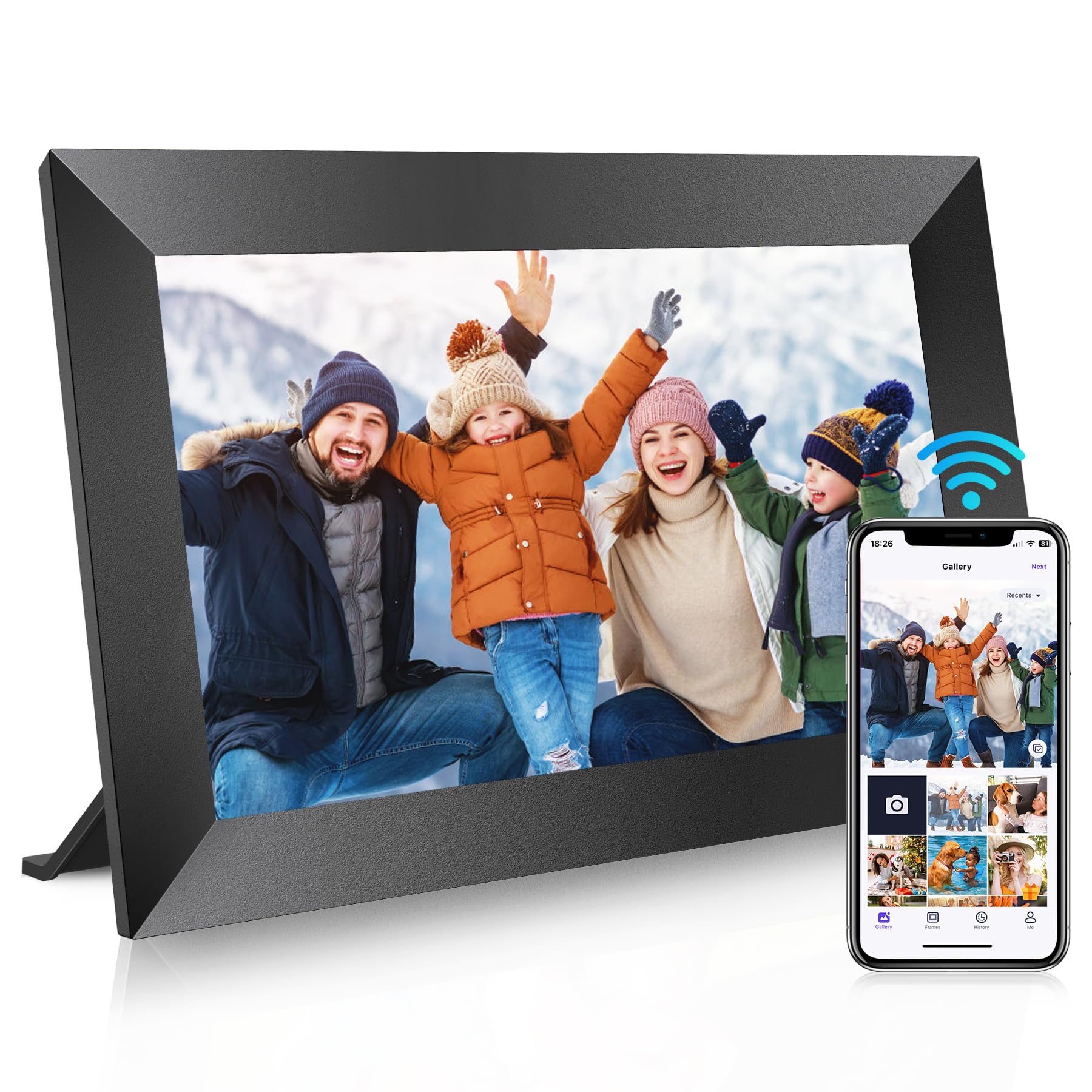 10.1" Digital Picture Frame with 32GB Storage Support SD Card