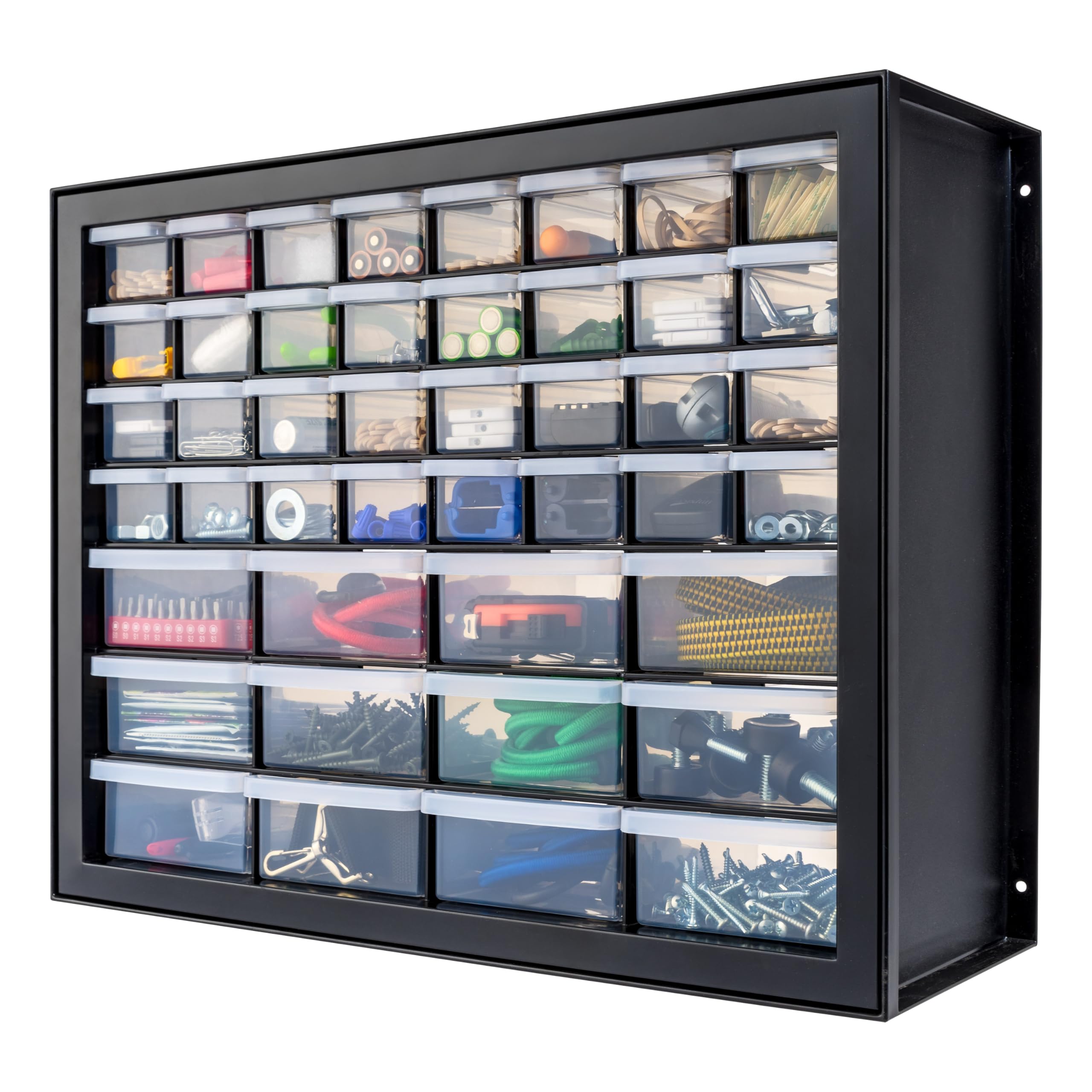 44-Drawer Small Parts Storage Cabinet - Stackable Hardware Organizer