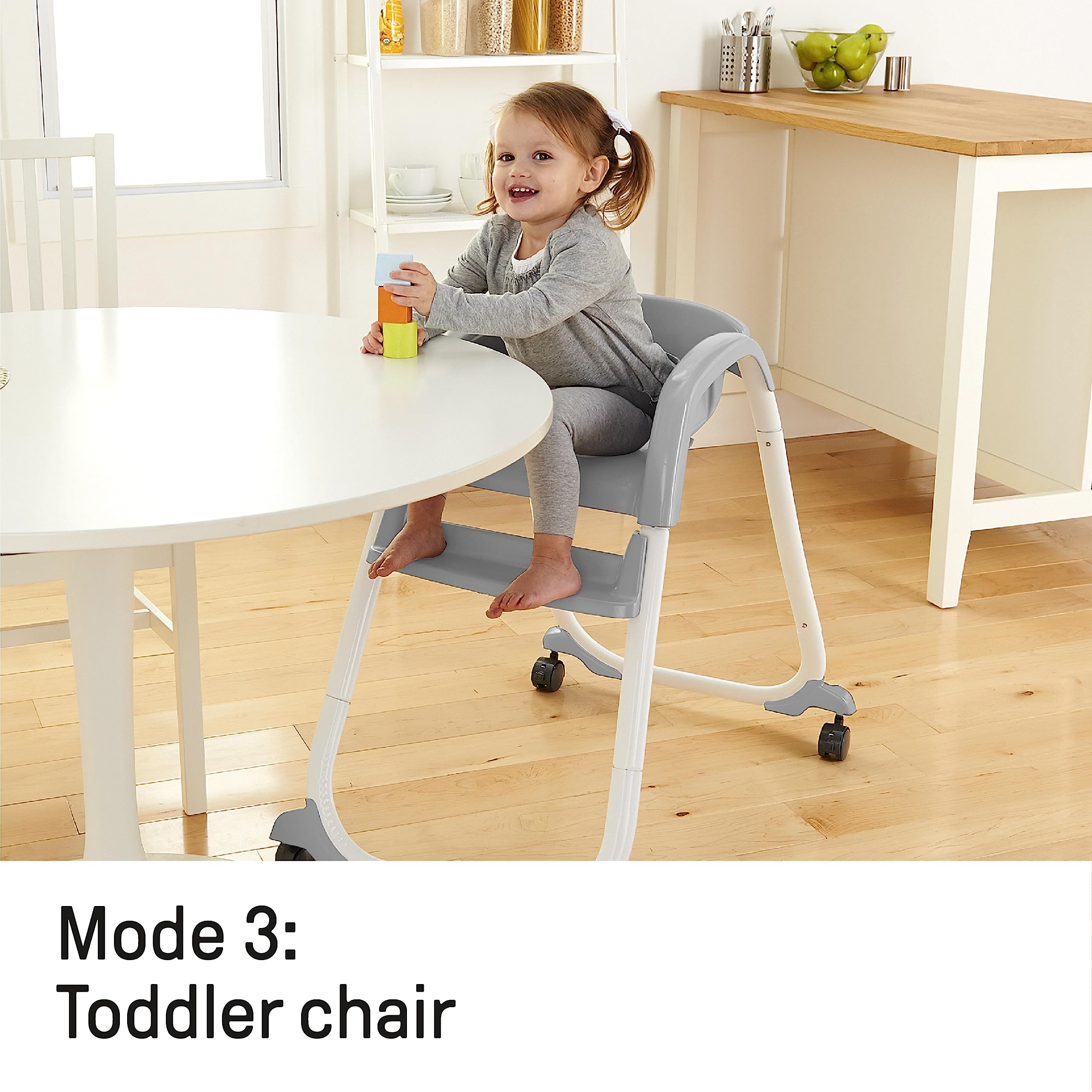 3-in-1 Convertible High Chair with Booster Seat
