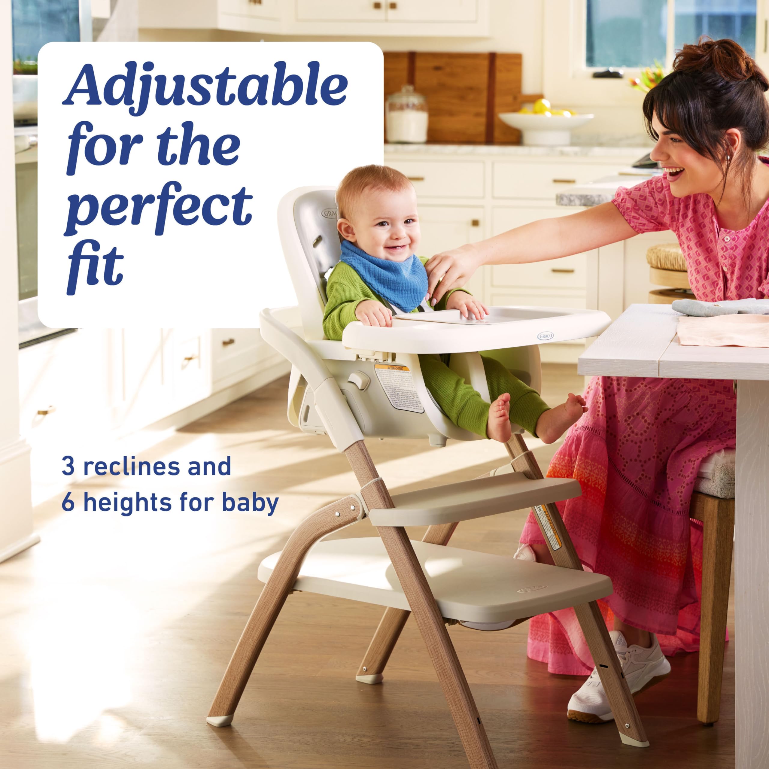 6-in-1 Convertible High Chair with Step Stool