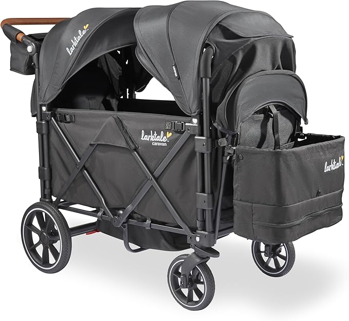 Caravan V3 Stroller, 2-Seater Kids Wagon, 207 lb Capacity, Seaford Blue