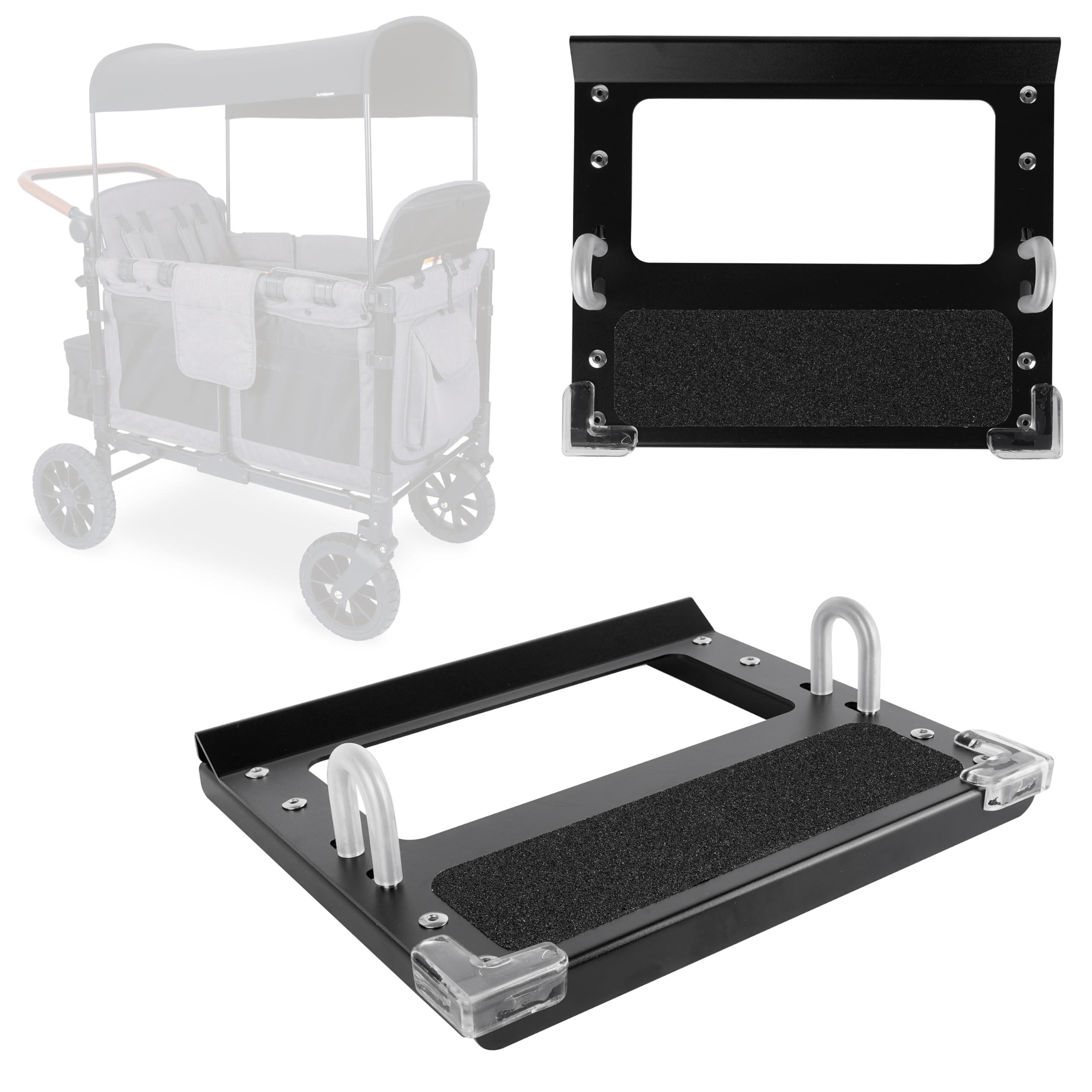 Step Attachment Compatible with Wonderfold Wagon - Newly Improved Side Step Design