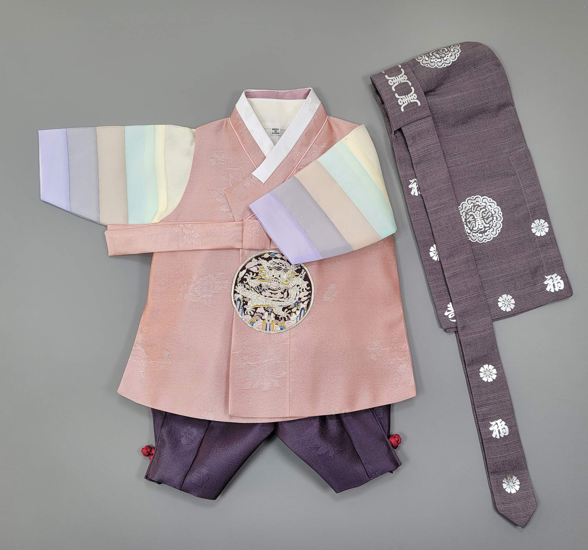 Traditional Korean Baby Boy First Birthday Hanbok Set