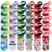30 Pack 12 OZ Sublimation Straw Sippy Cup Blank Tumblers Double