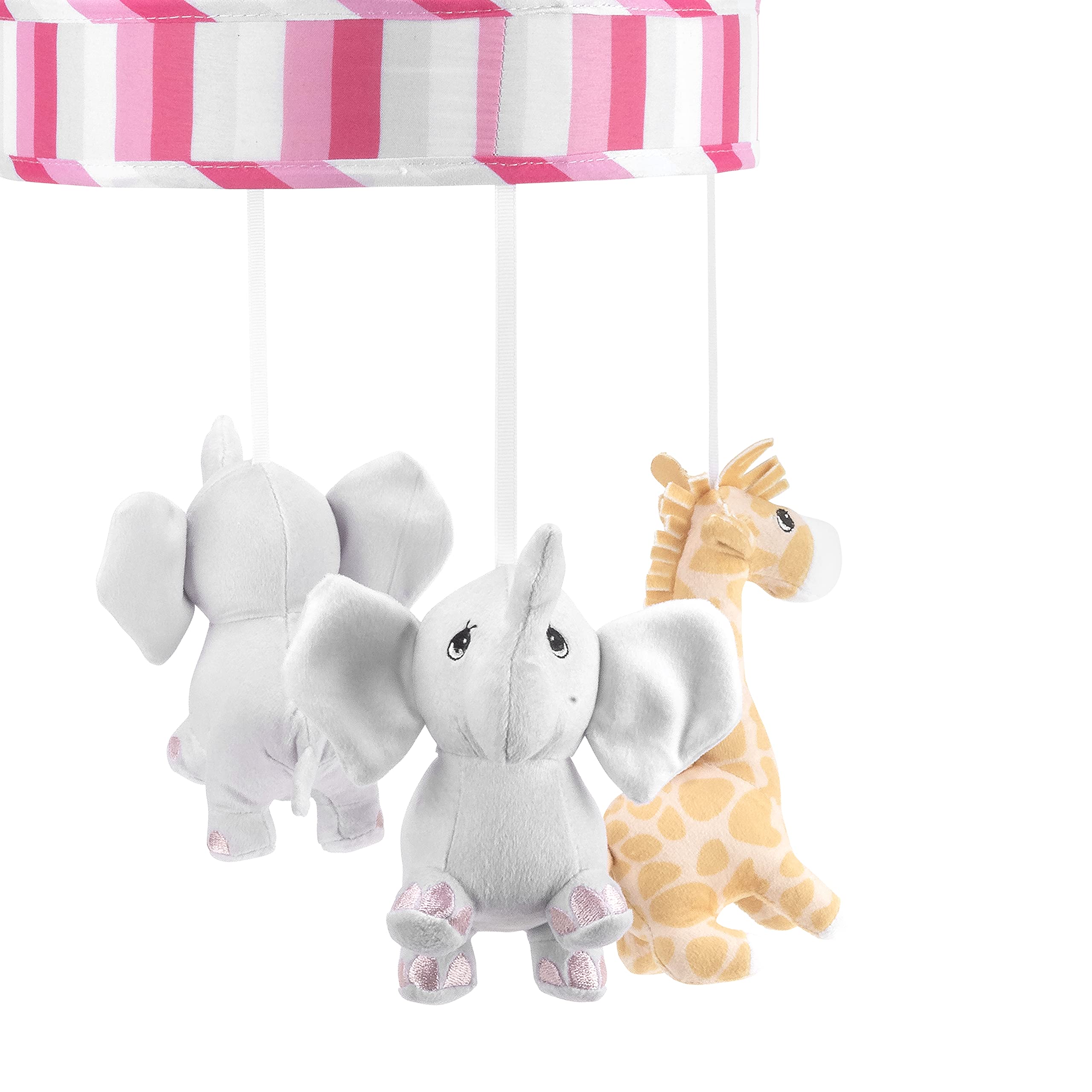 Moments Noah’s Ark Baby Musical Crib Mobile for Girls with Soft Lullaby