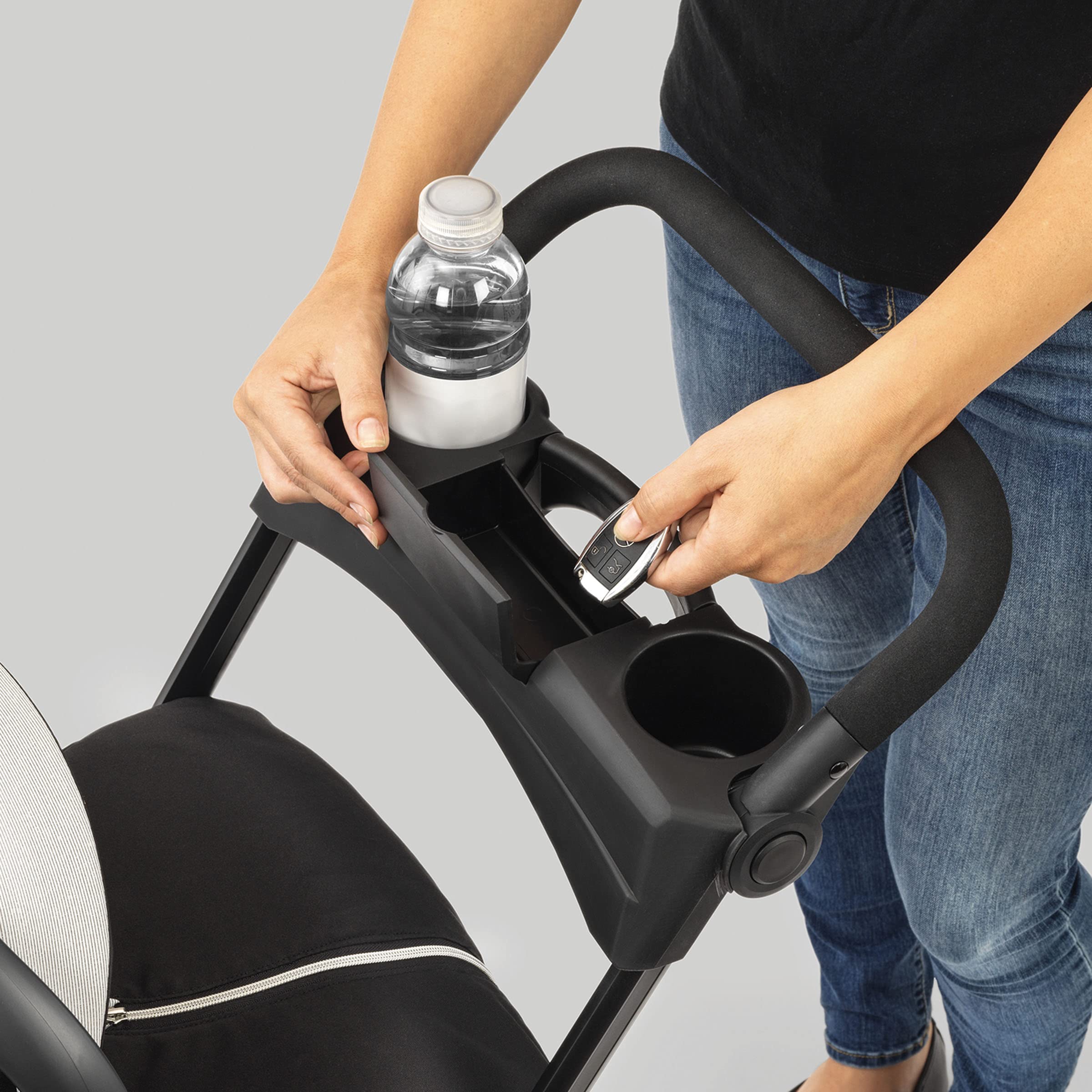 KeyFit Caddy Frame Stroller, Accepts All Chicco Infant Car Seats, Adjustable Handle