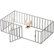 Twin Size Floor Bed Frame, Metal Montessori Platform Bed