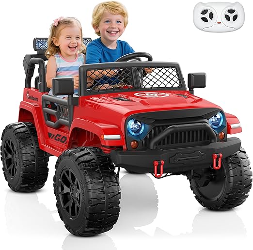 24V 2 Seater Ride On Car for Kids w/EVA Tires, 4X200W Motors