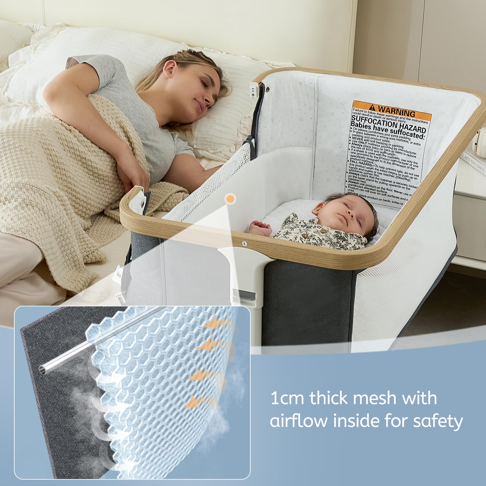 Electric Rocking Bassinet with Auto Motion and Music