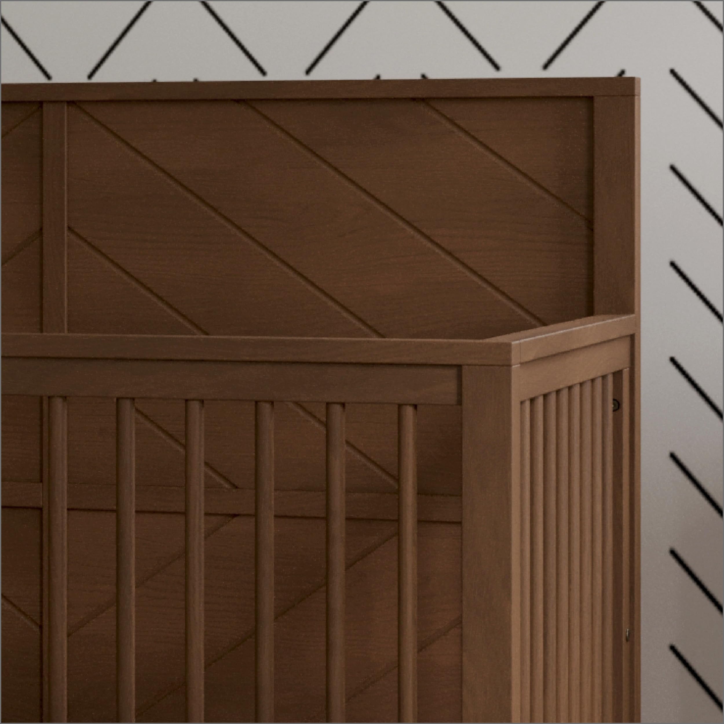 Surrey Hill Crib and Dresser Nursery Set, 2-Piece, Includes 4-in-1 Convertible