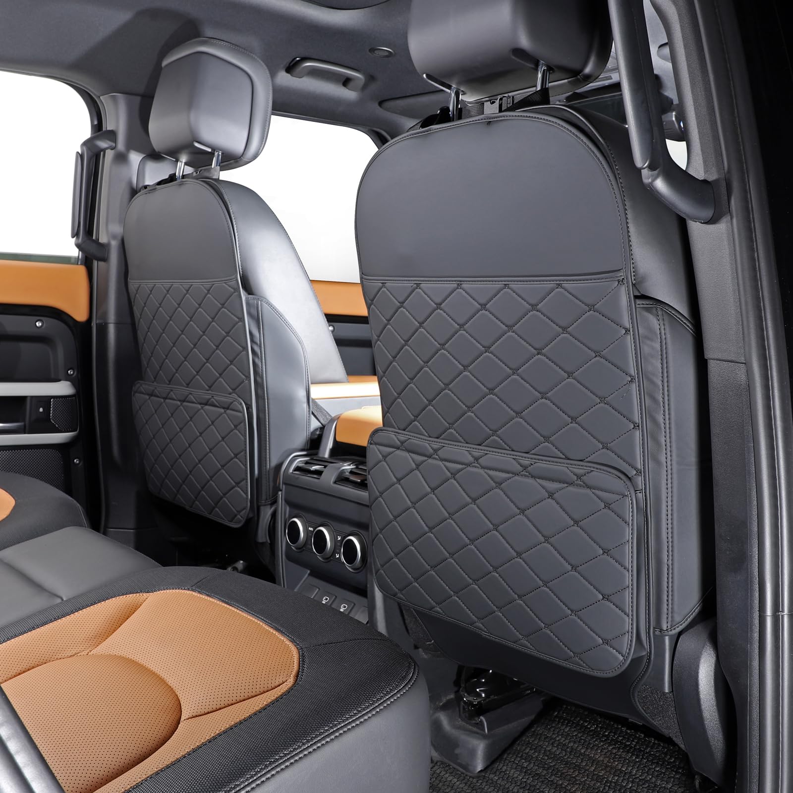 Seat Back Protector + Large Capacity Pocket Storage Organizer