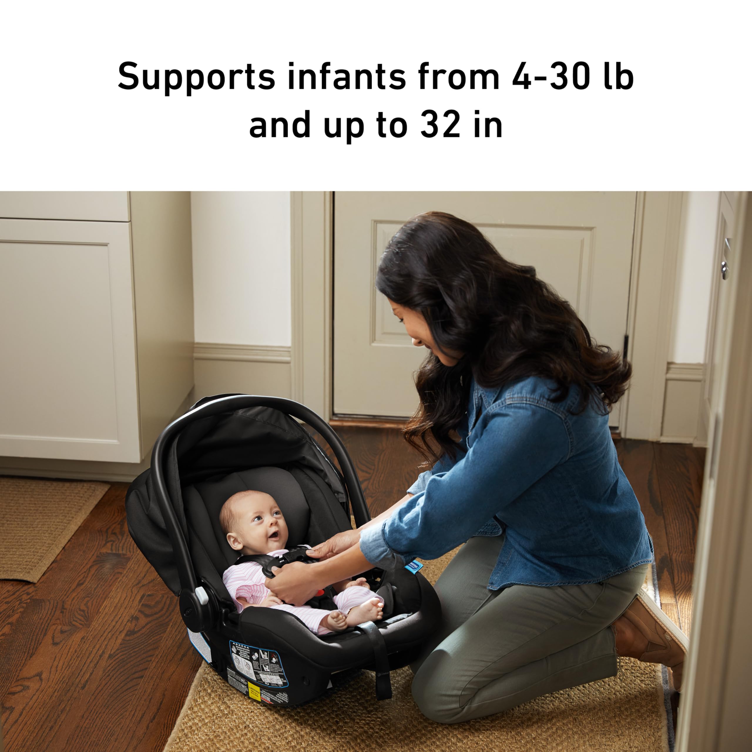 SnugRide SnugFit Infant Car Seat, Anti Rebound Bar for Extra Safety