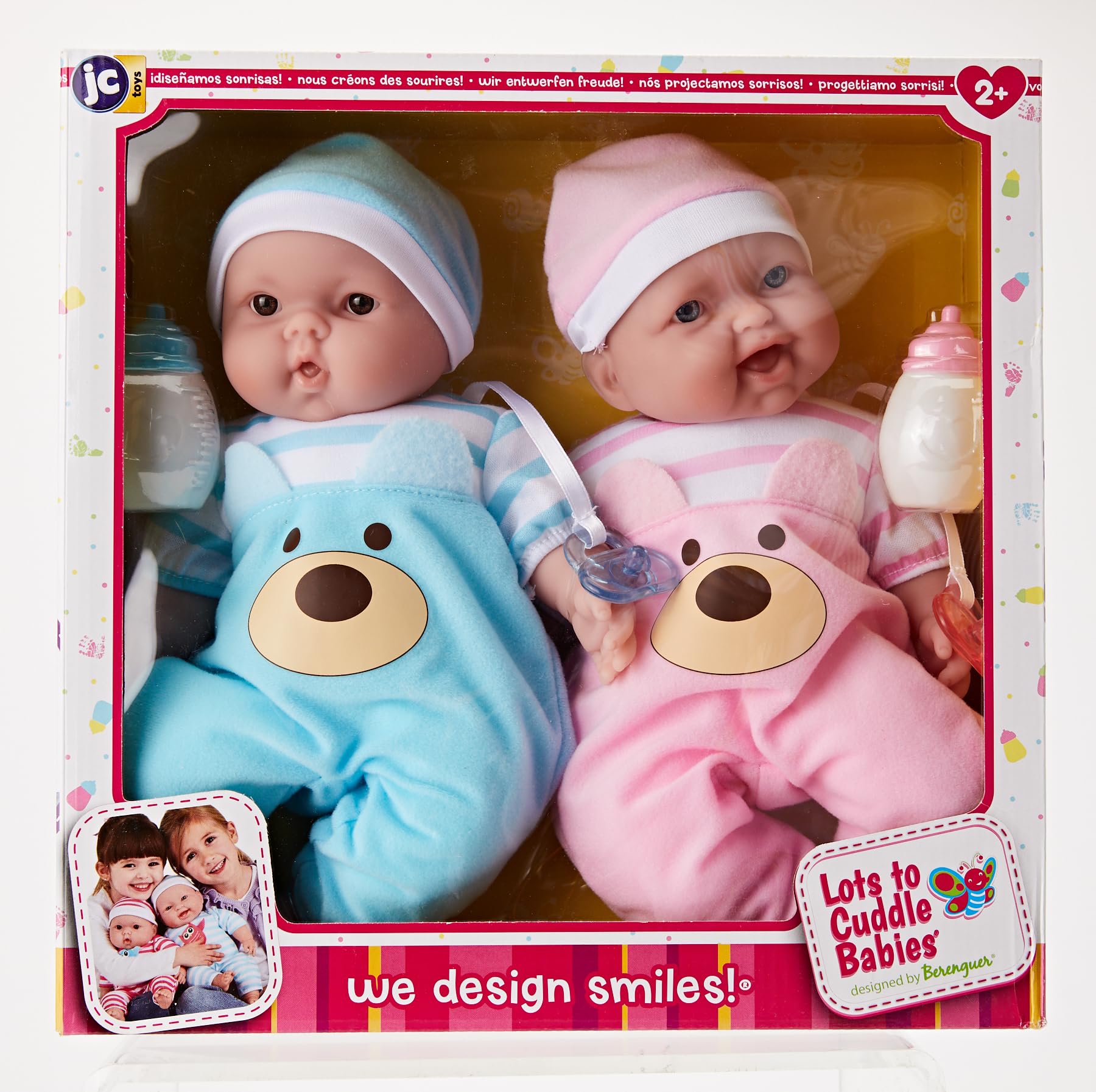 Twins 13" Realistic Soft Body Baby Dolls Berenguer Boutique | Twins Gift Set
