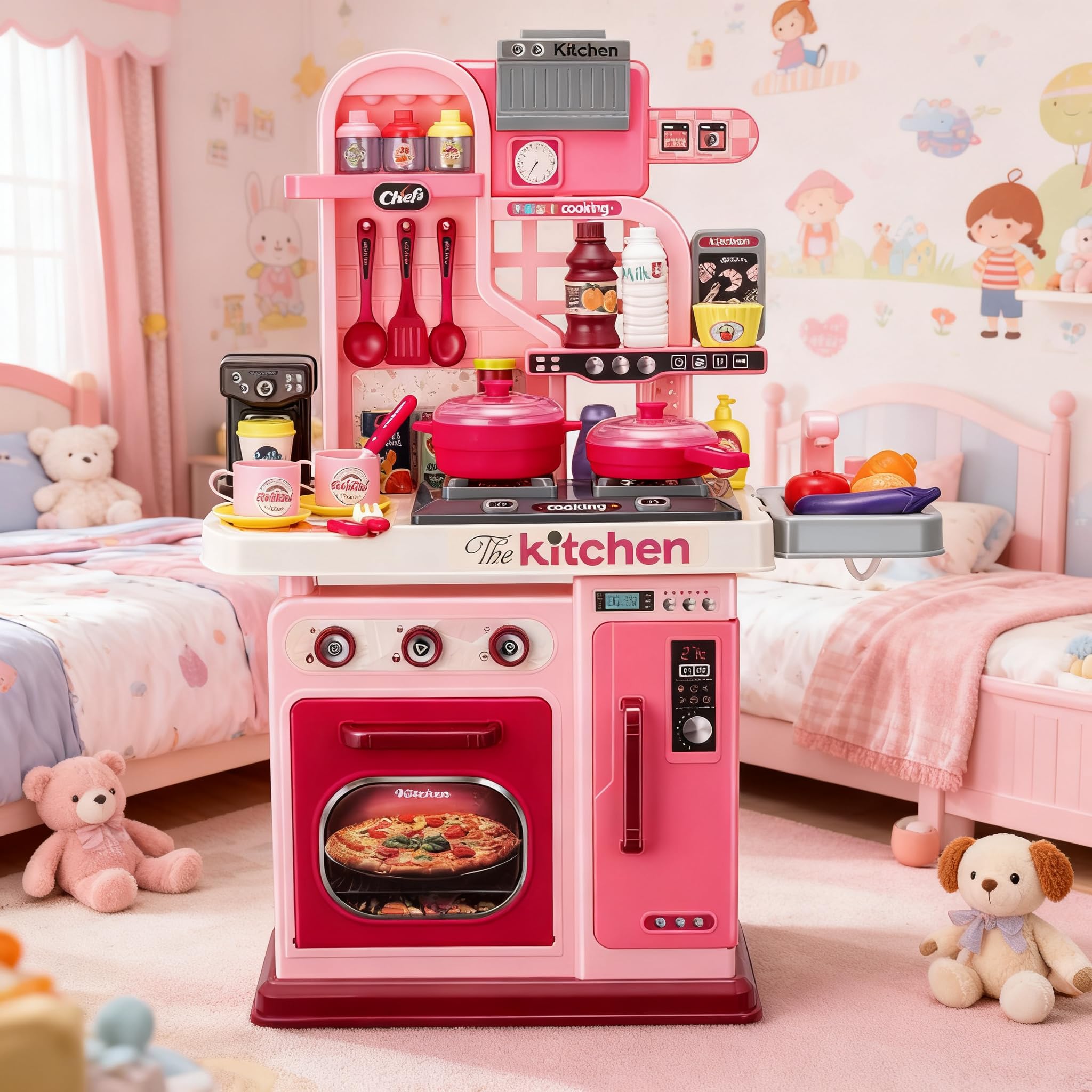 Kids Kitchen Playset with Lights and Sounds