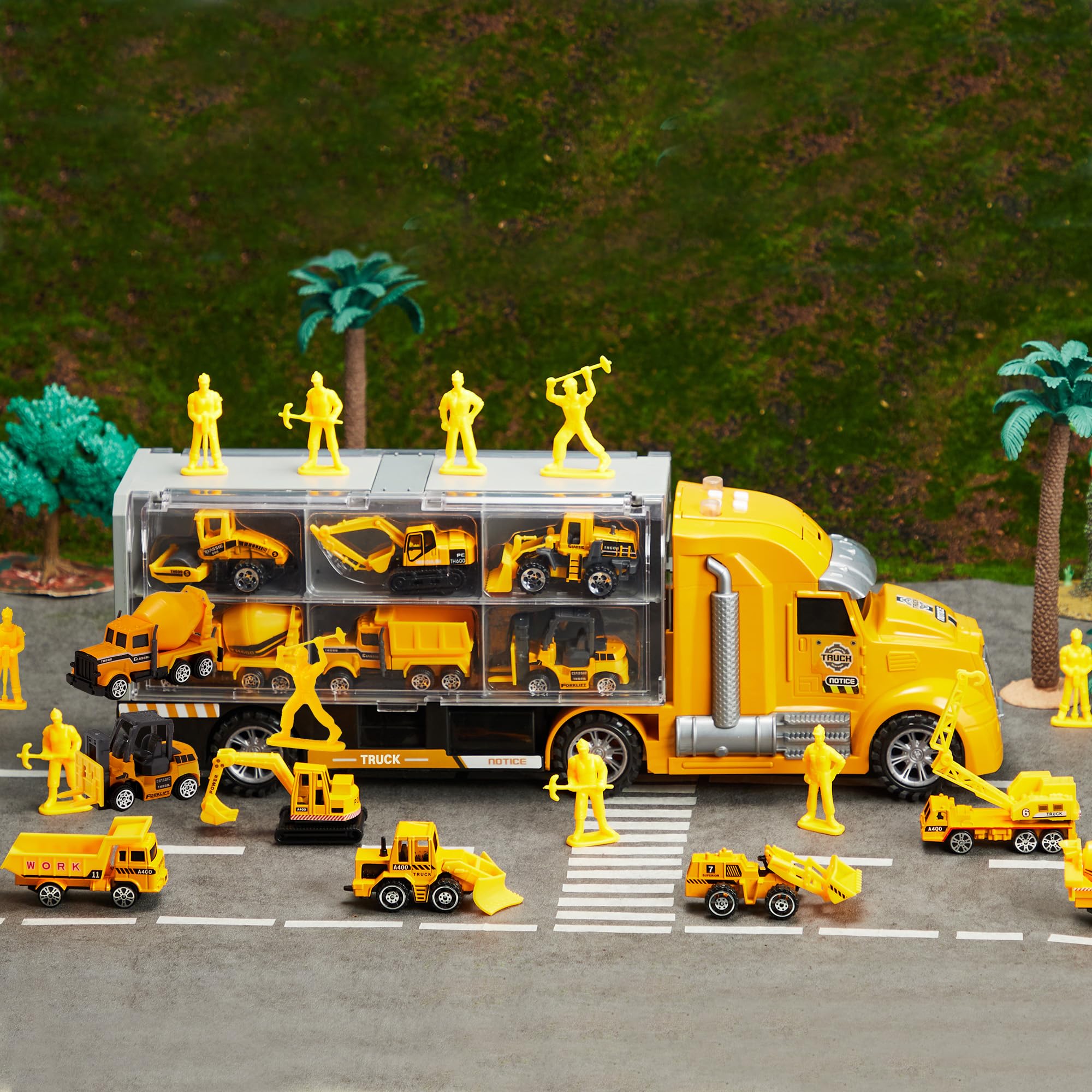 25-Piece Die-cast Construction Truck Toy Set by Joyin